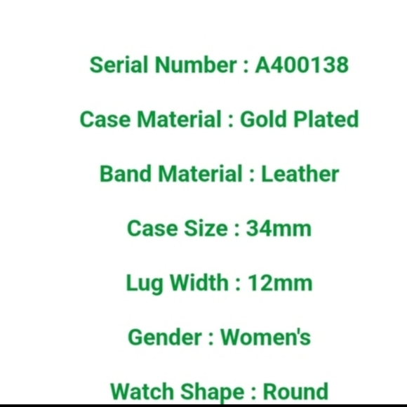 Versace Swiss Made Ladies Goldtone Watch W/Black Leather Shark Band Working - Picture 10 of 10